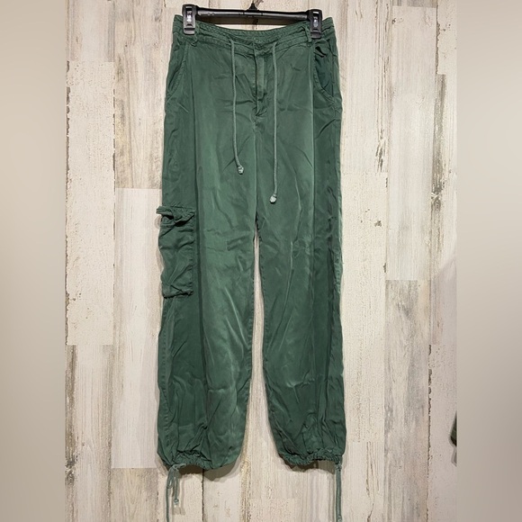 Young Fabulous & Broke Pants - YFB Young Fabulous & Broke Green Baggy Klem Cargo Pants Small